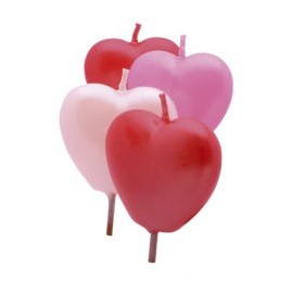 Heart Cake Candles