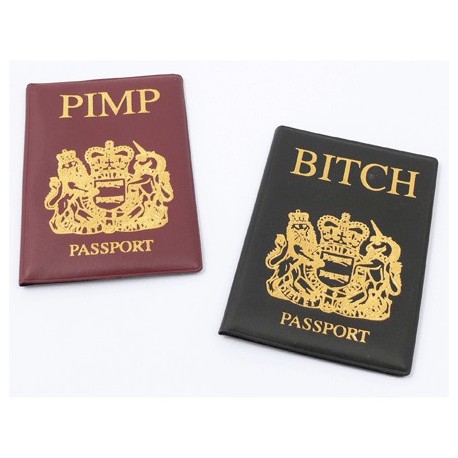 Passport Covers "Pimp & Bitch