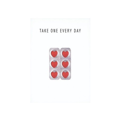 Wenskaart "Take one every day"