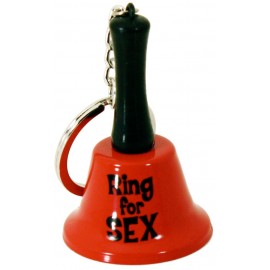 Sleutelhanger mini bel 'Ring For Sex'
